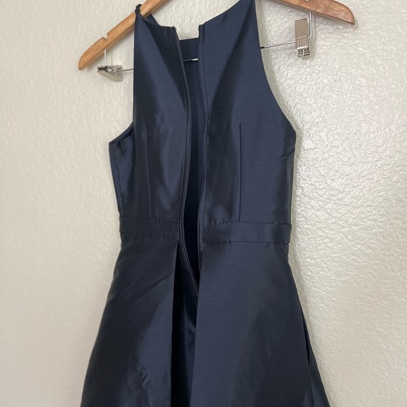 NWOT Broadway Show Navy Blue High-Low Gown - Picture 8 of 10